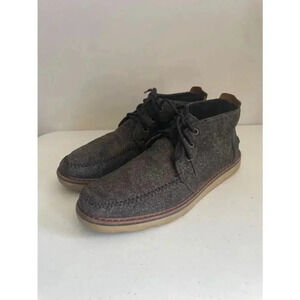 Men's TOMS Black Wool Chukka Boots‎ Size 10